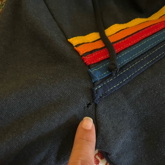 Aviator Nation 5 Stripe Zip Hoodie - Picture 3 of 4